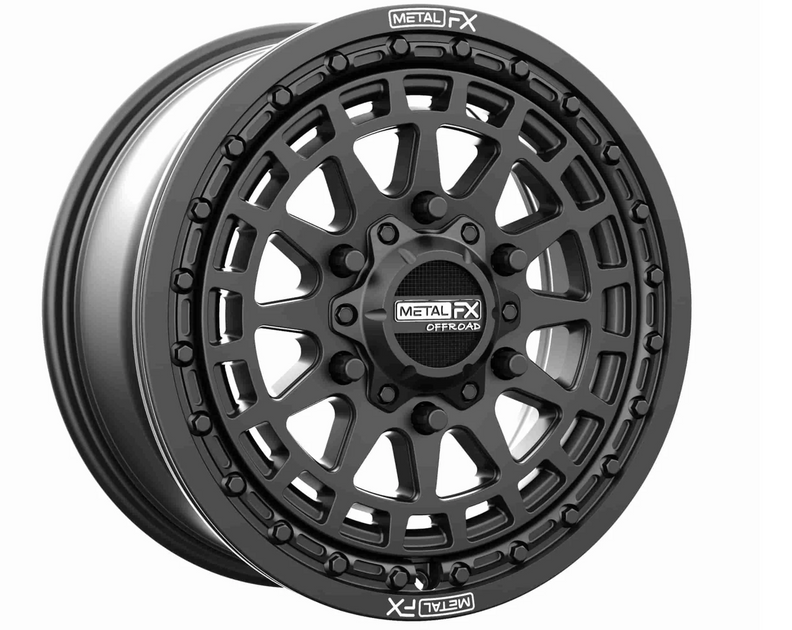Metal Fx OUTLAW 6R BEADLOCK | SATIN BLACK CONTRAST CUT | TMWOFFROAD