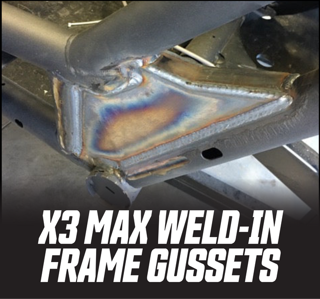 Can Am X3 MAX Weld in frame gussets | TMWOFFROAD