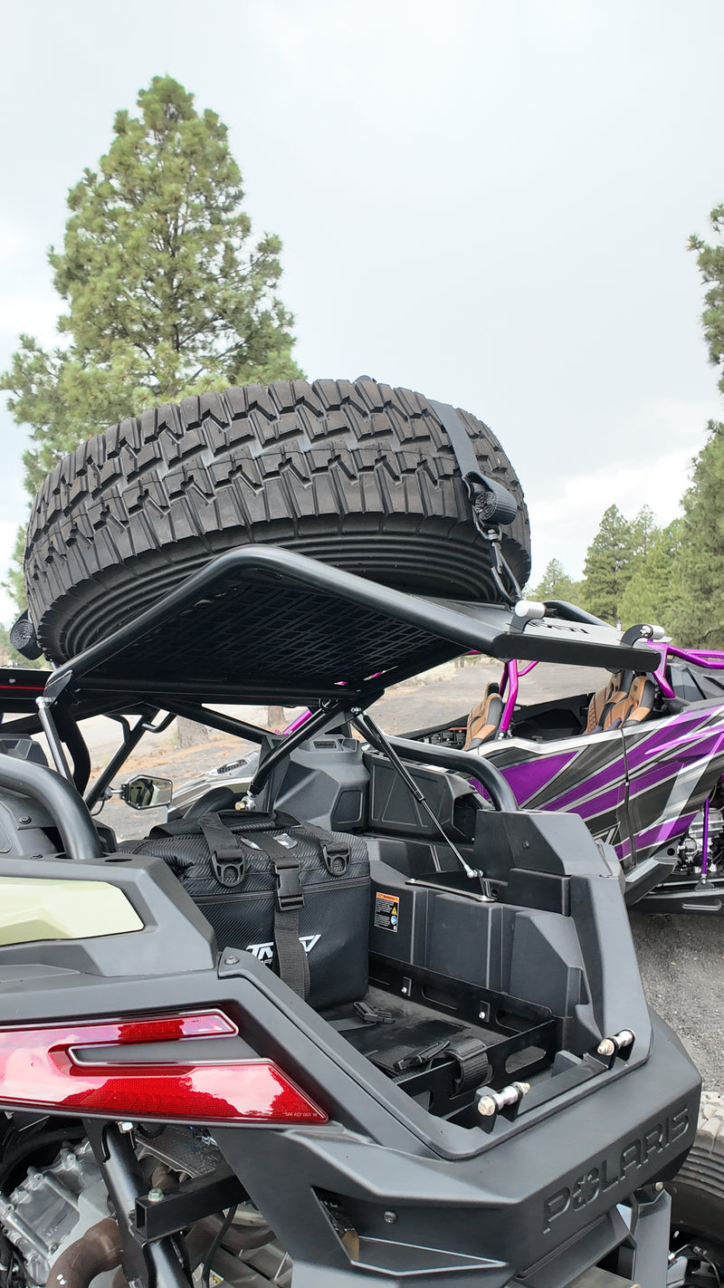 Pro R Tire Rack TMW RZR PRO Spare Tire Rack | TMWOFFROAD