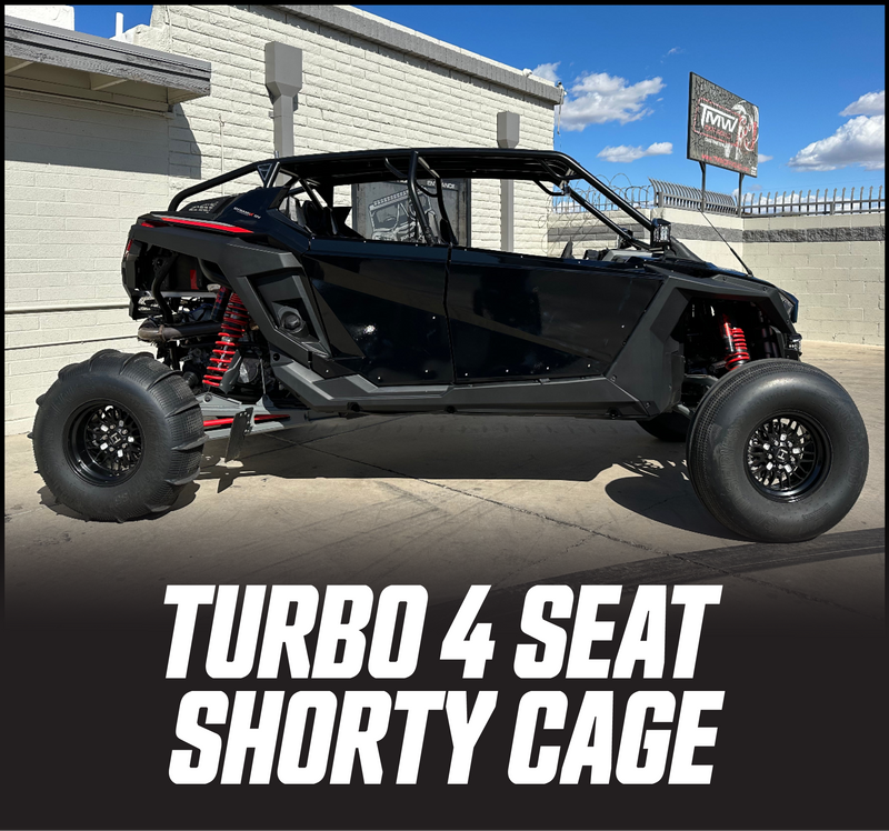 TMW SHORTY RZR Turbo R 4 Seat Cage (fits 2021-2023 Turbo R RZR models ...