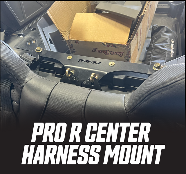 PRO R/Turbo R center harness mount for bench seat. | TMWOFFROAD