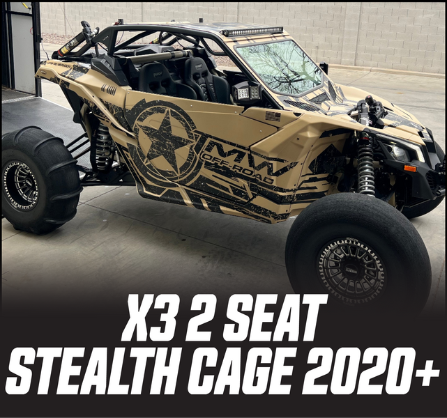 TMW X3 Stealth 2 seat cage Fits 2020 and Newer X3 | TMWOFFROAD