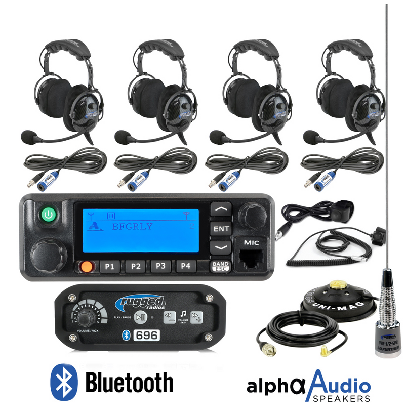 Rugged Radios RRP696  Intercom with Digital Mobile Radio With alpha audio